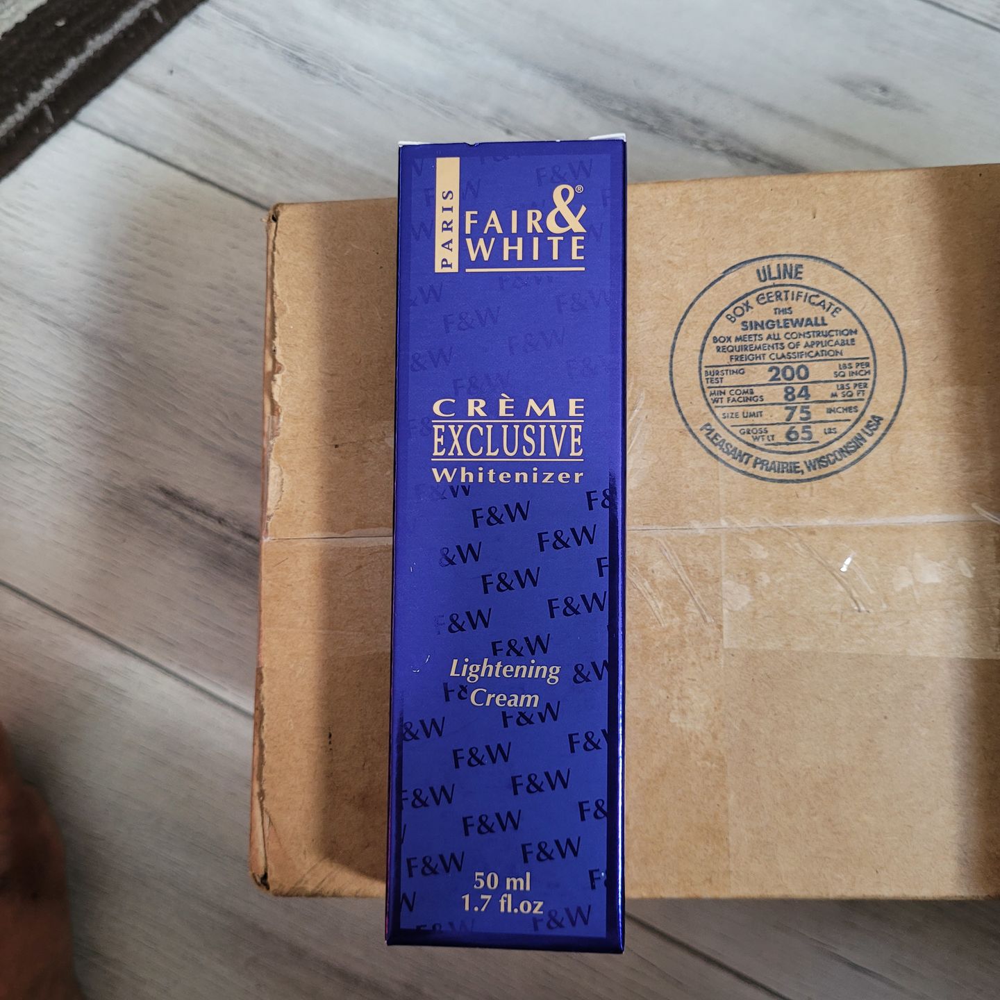 Customer photo review of Fair & White Exclusive Whitenizer Lightening Cream -  - 50ml / 1.7 fl oz