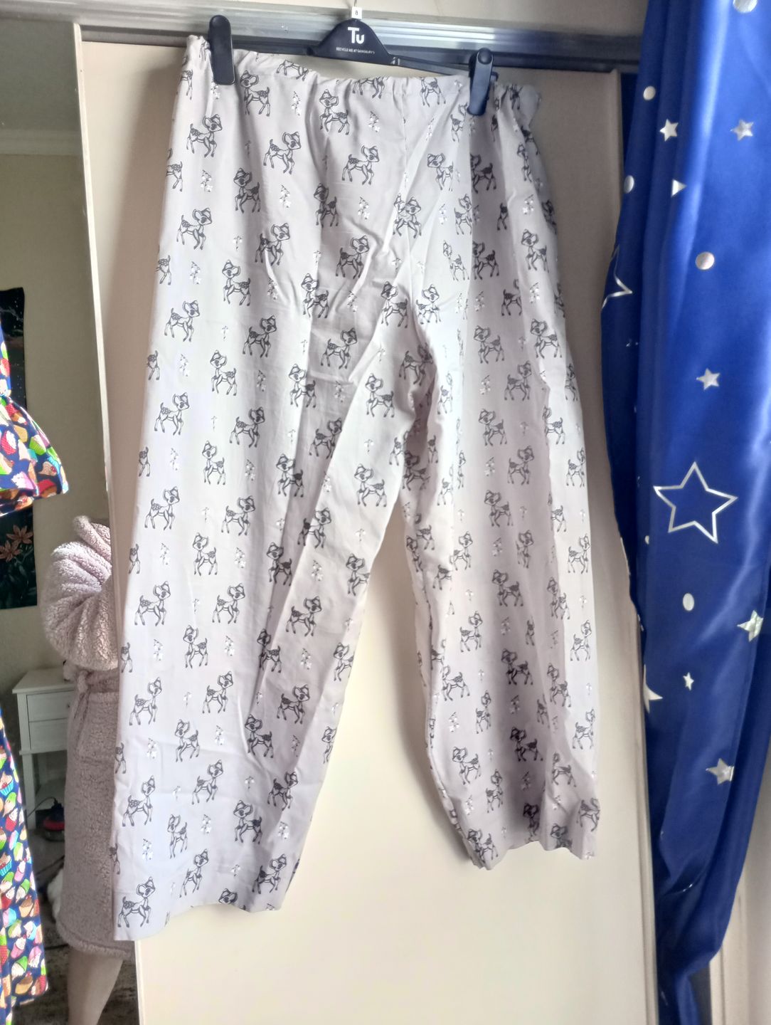 Customer photo review of Baby Deers and Flowers Polycotton Fabric