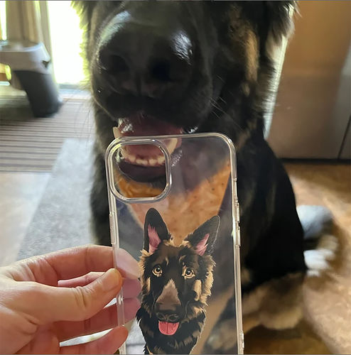 Customer photo review of Custom Pet Phone Case
