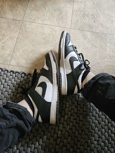 Customer photo review of Nike Dunk Low 'Panda Black White' Women's (GS)