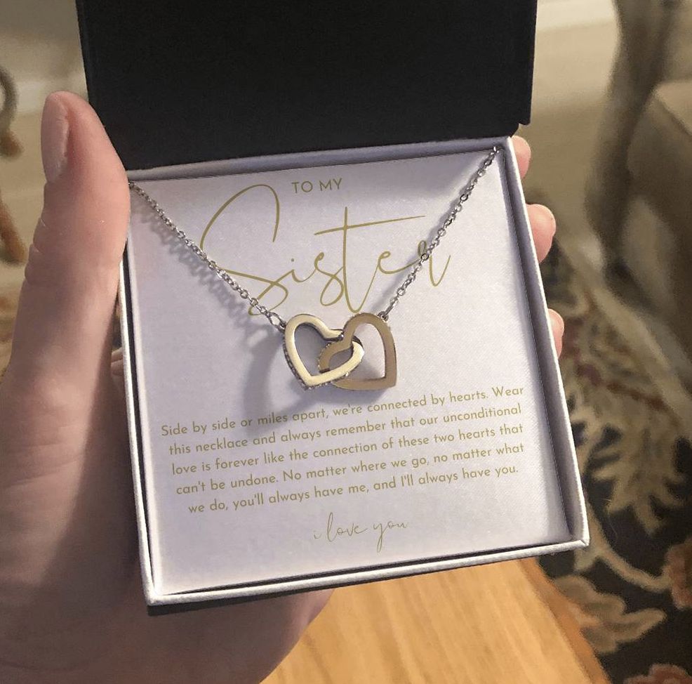 Customer photo review of Sister Necklace, Sister Gift From Sister