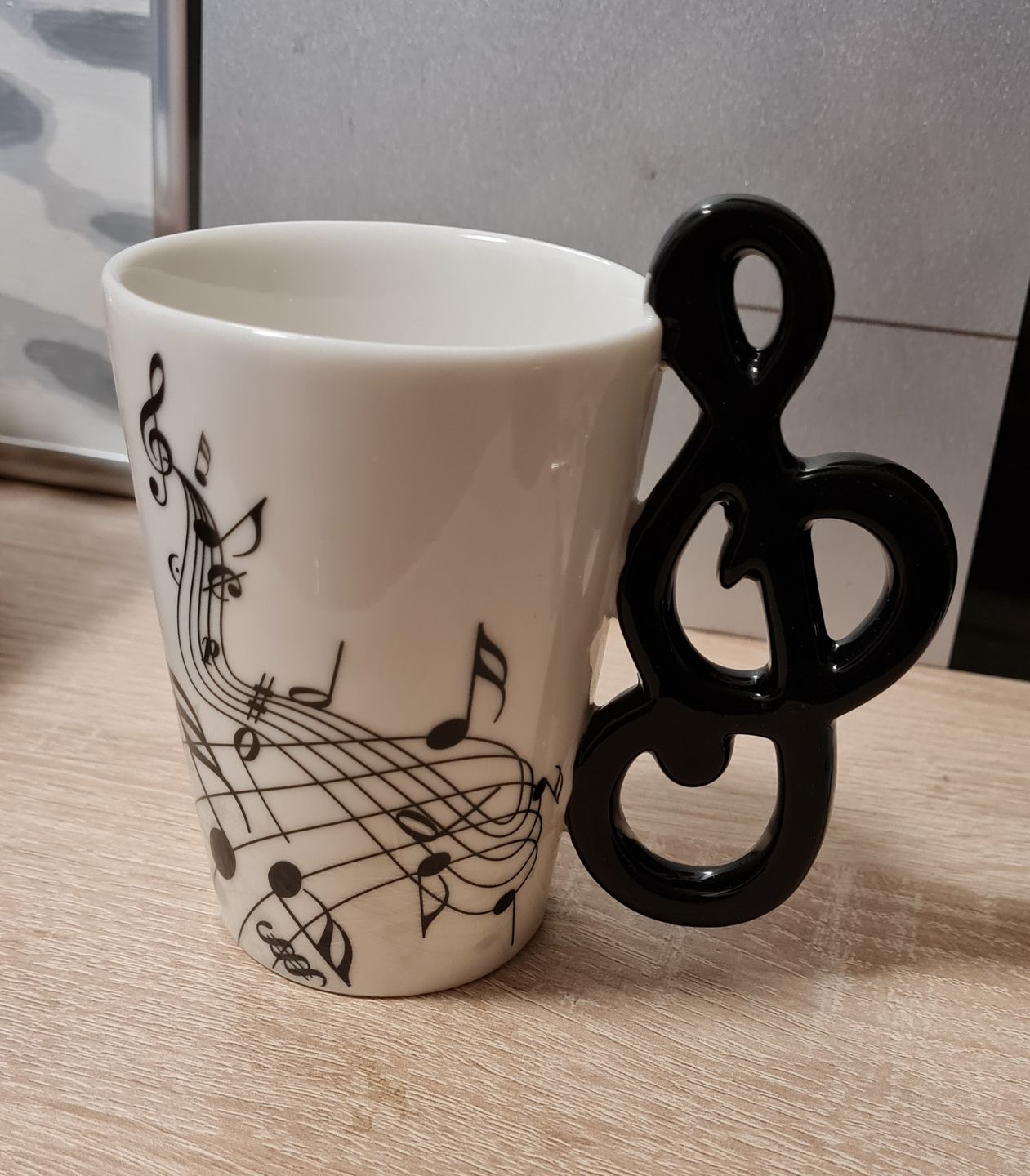 Customer photo review of Originelle Tasse – Violinschlüssel