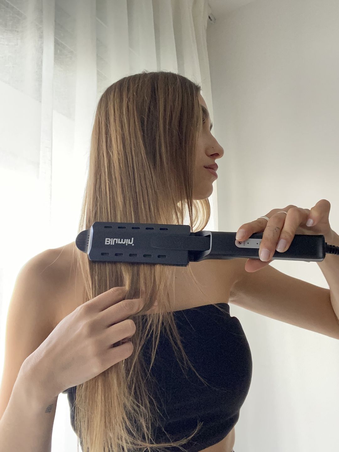 Customer photo review of Plancha de Pelo Profesional IonicWave Blumin