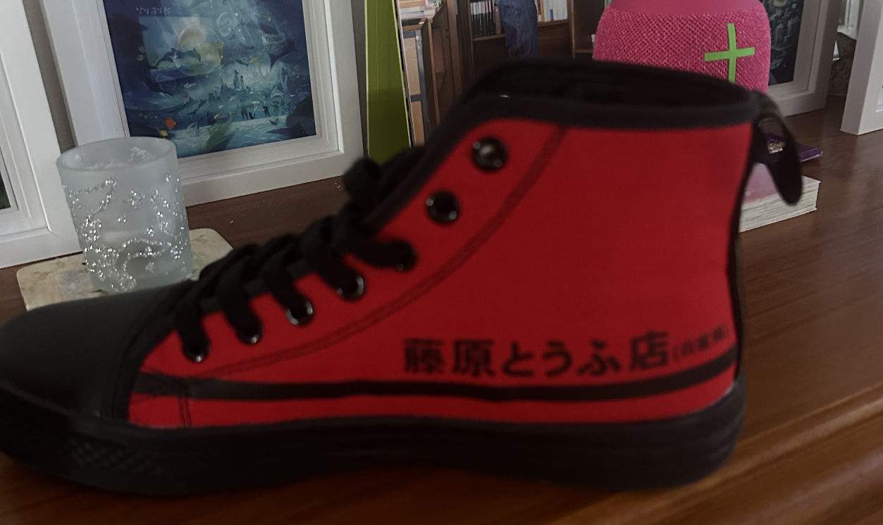 Customer photo review of HTXJPN Fuji2 Red Panda High Top Sneakers
