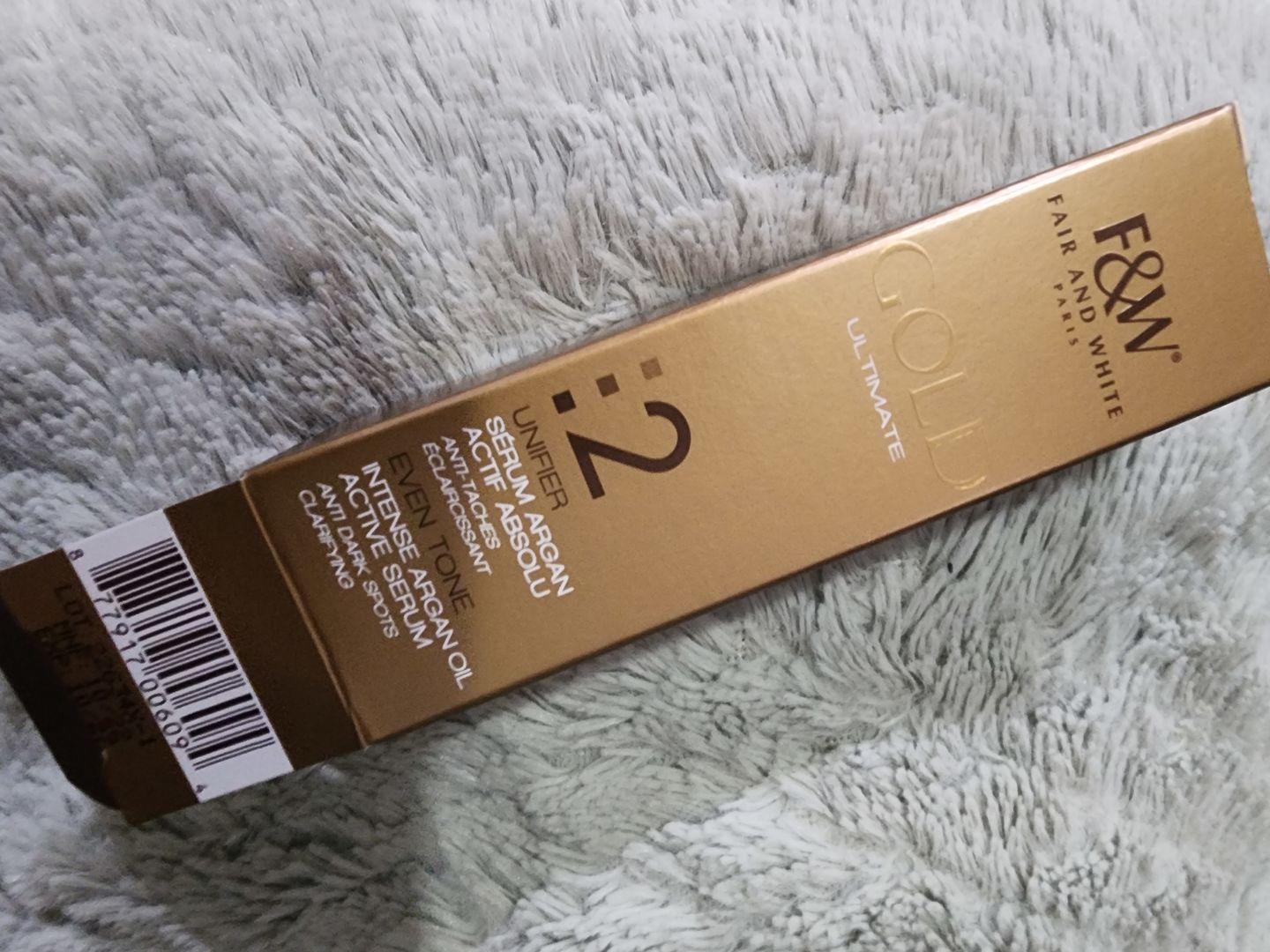 Customer photo review of Fair and White 2: Gold Intense Argan Oil Active Serum 30 ml / 1fl.oz