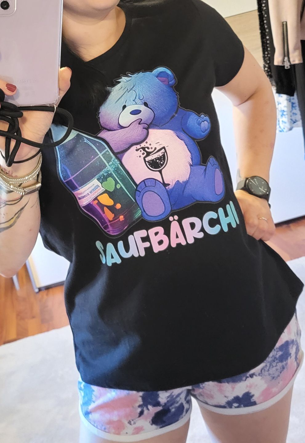 Customer photo review of Saufbärchi - Damenshirt
