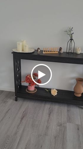 Customer video review of White Console Table with 1 Shelf