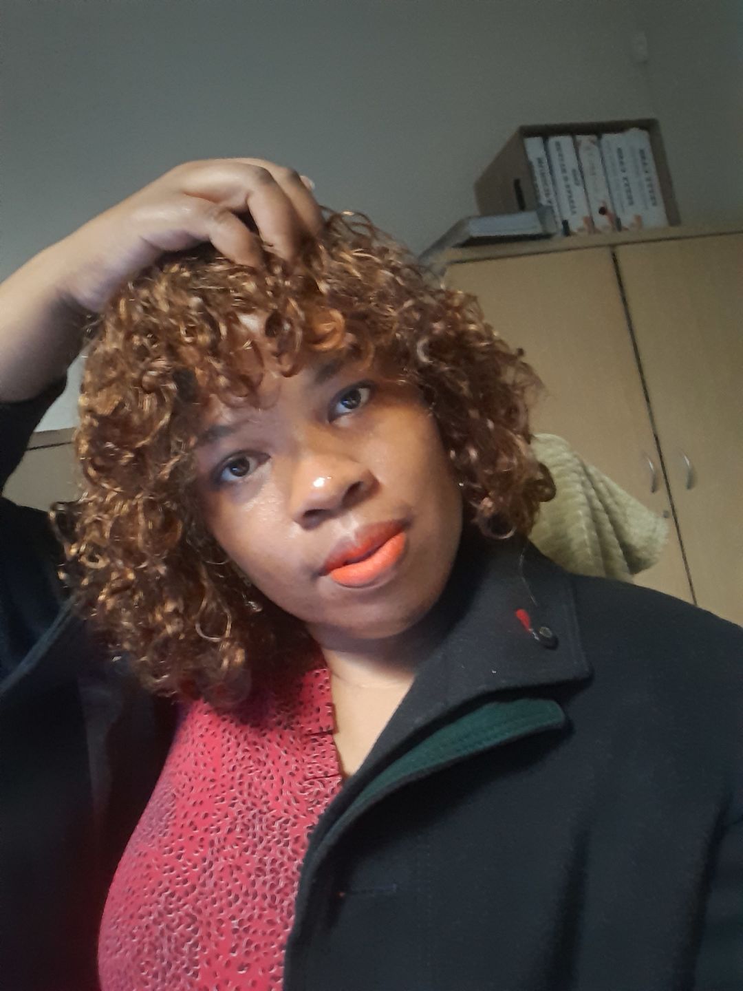 Customer photo review of Brandy Water Wave Fringe 10"