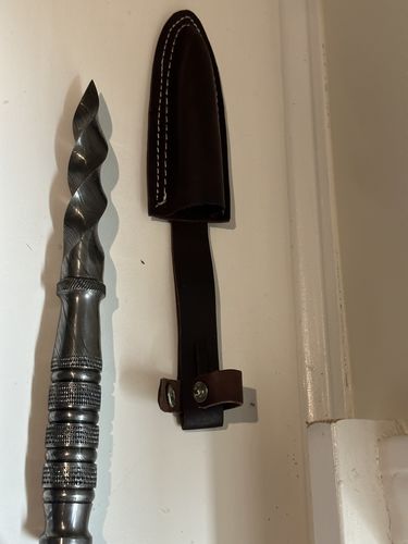 Customer photo review of 9.5" DAMASCUS TRI DAGGER