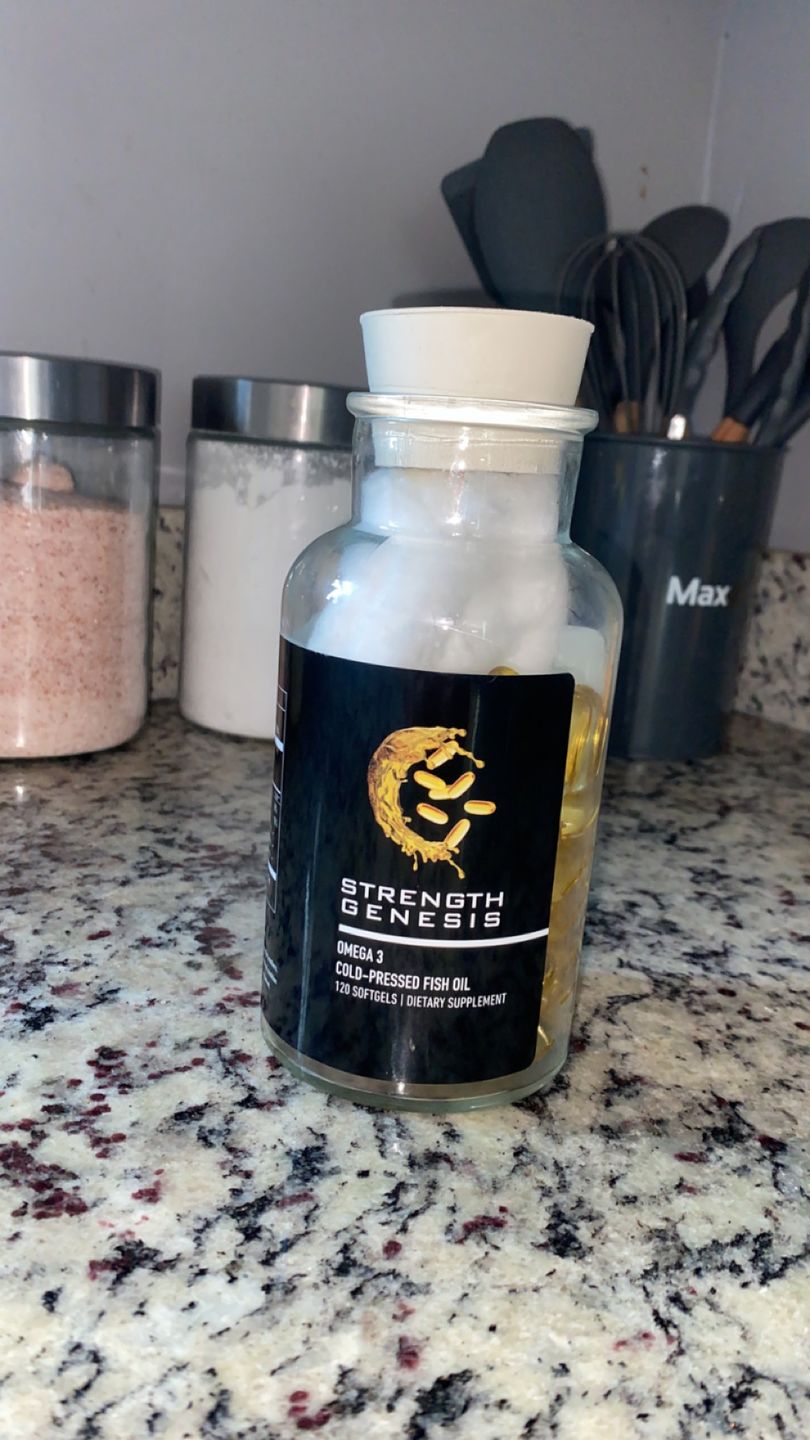 Customer photo review of Omega 3 Molecularly Distilled Cold Processed Fish Oil (120 Softgels)