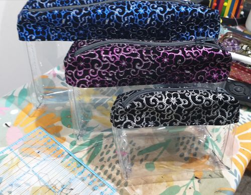 Customer photo review of Crystal Clear Trio Pouch Pattern