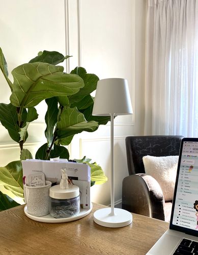 Customer photo review of Trevi Table Lamp Rechargeable and dimmable