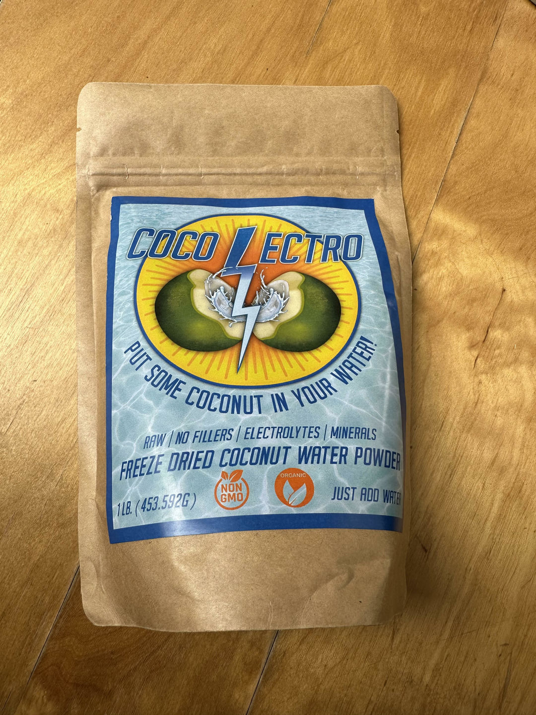 Customer photo review of Freeze Dried Coconut Water Powder