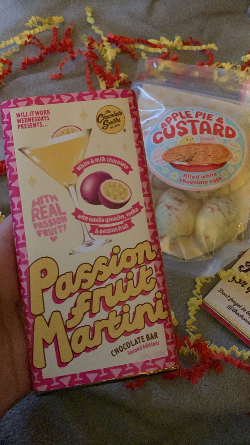 Customer photo review of Will it work Passionfruit Martini Chocolate Bar