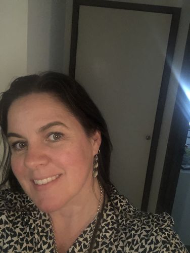 Customer photo review of Long Silver Earrings - Triple Concave Discs