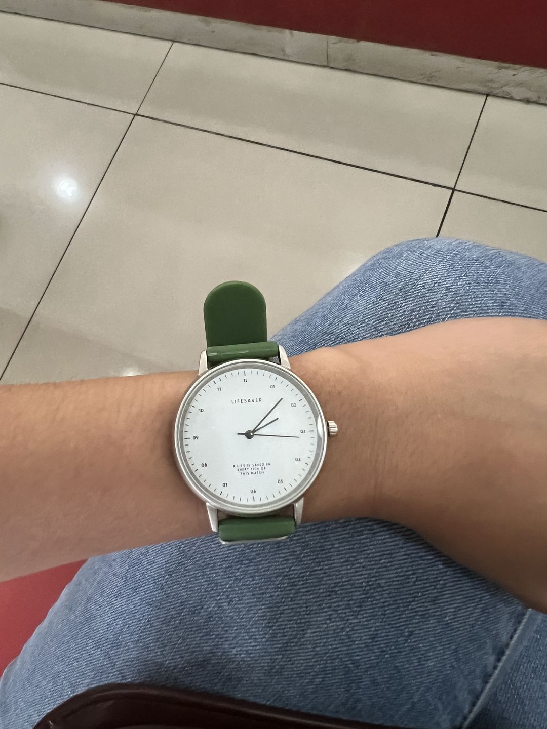 Customer photo review of Life Saver Watch 4.0 – Army Green