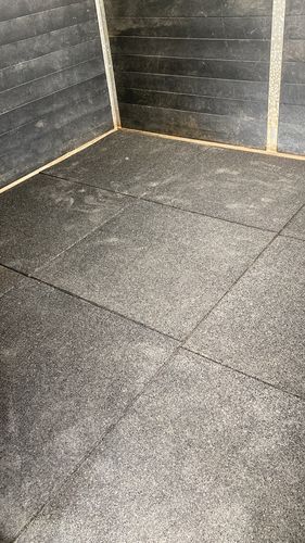 Customer photo review of Staltegel Granulaat vochtdoorlatend 100x100x3cm