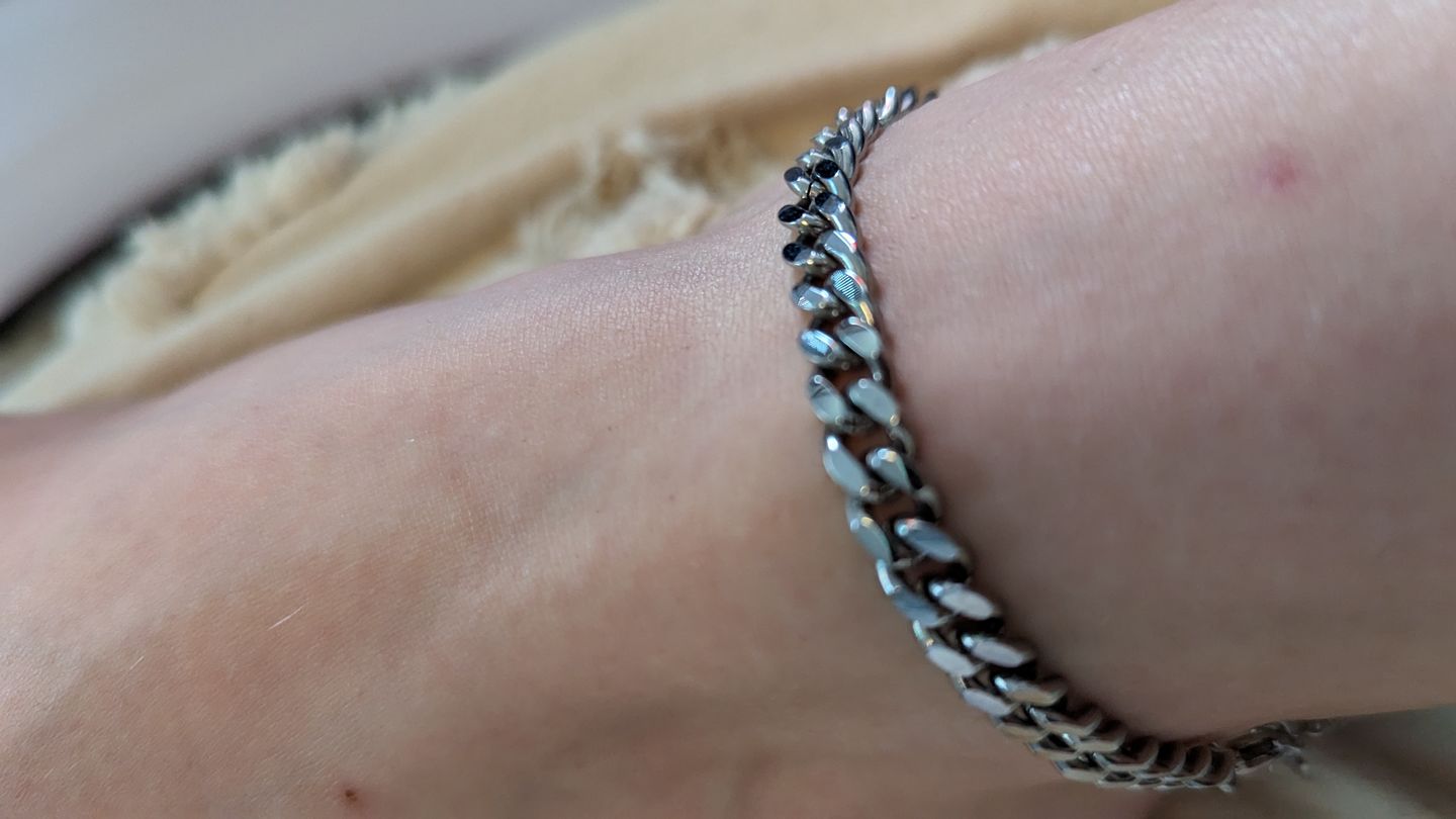 Customer photo review of Cuba Fußkette | 18K vergoldet