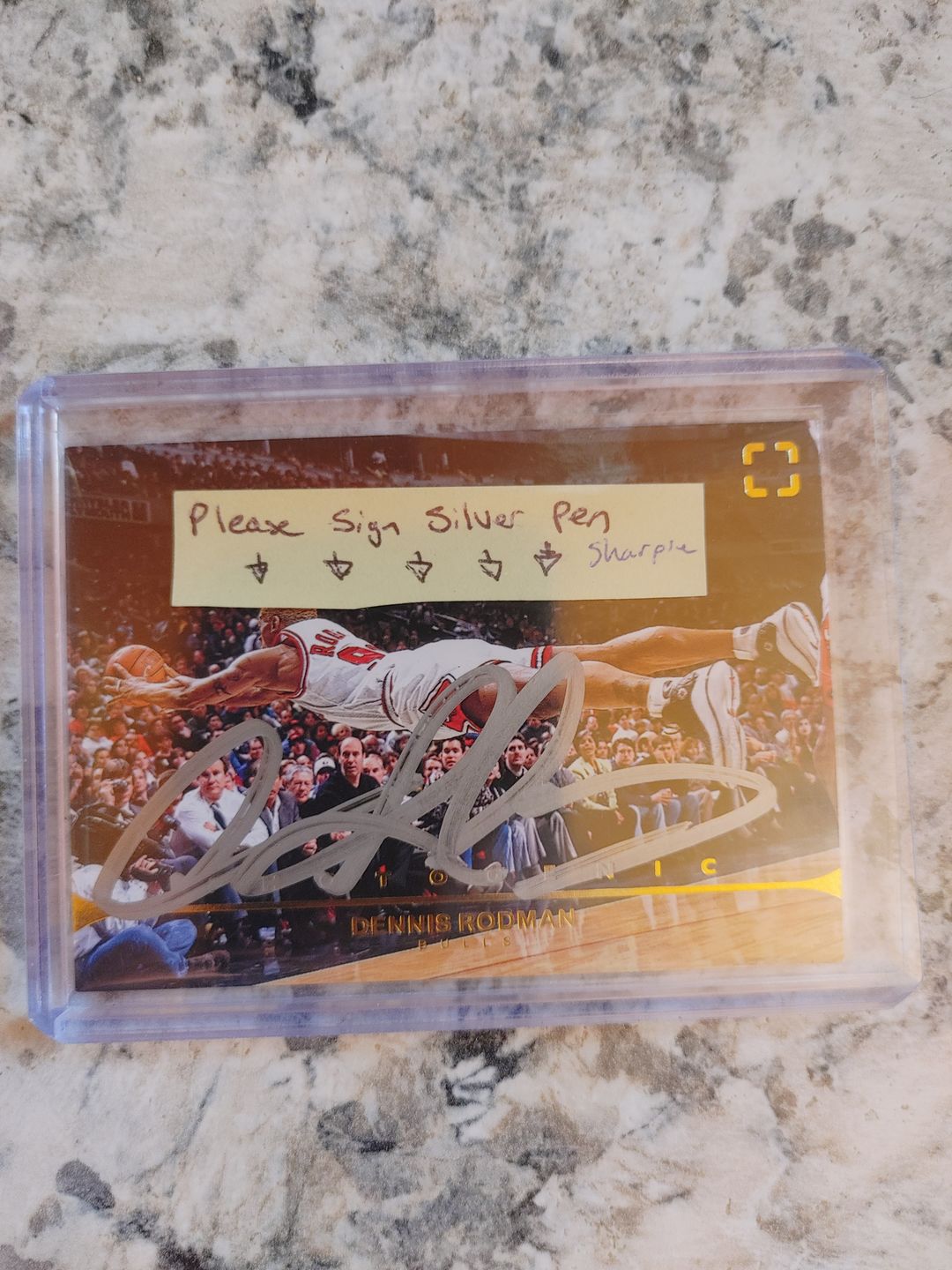 Customer photo review of Dennis Rodman Autograph Signing