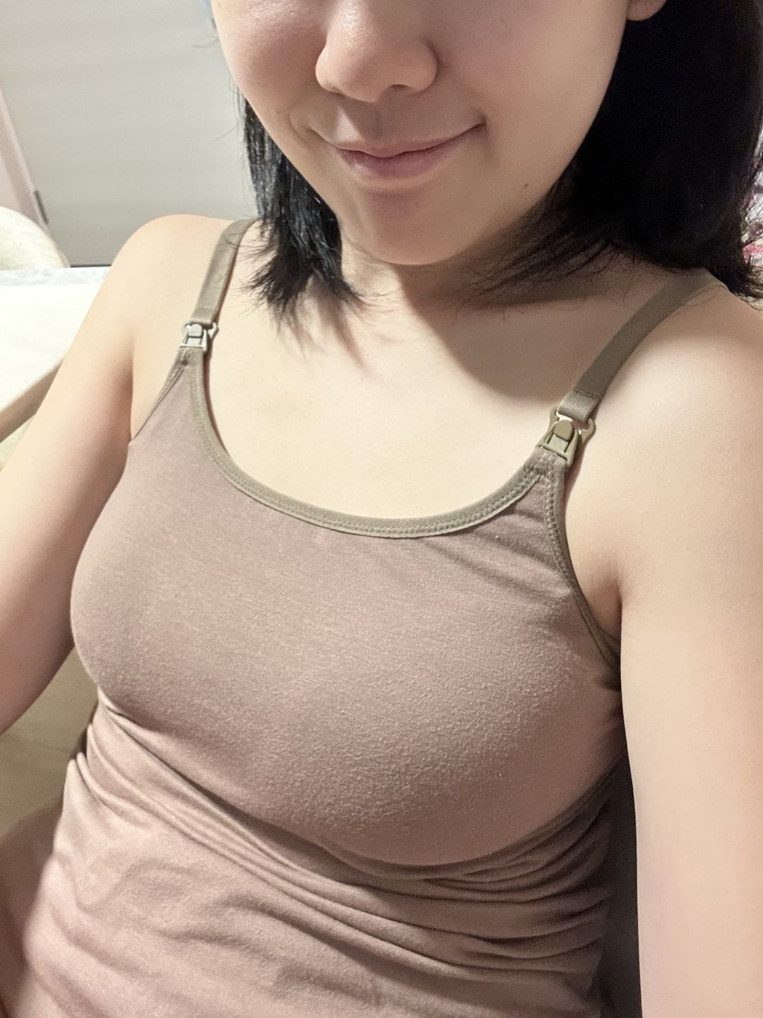 Customer photo review of Ellie Cruz Nursing Cami