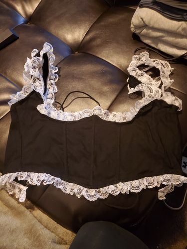 Customer photo review of Holly Girly Lace Corset Top