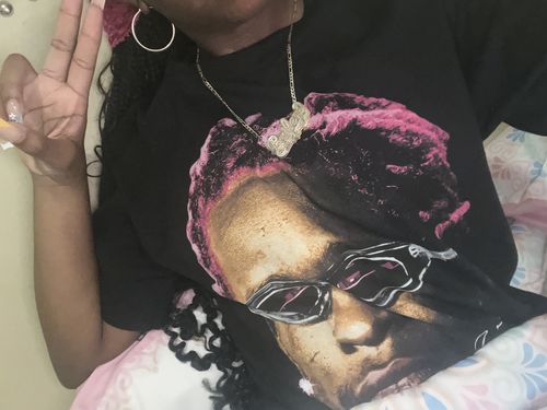 Customer photo review of Young Thug Pink Graphic T-Shirt