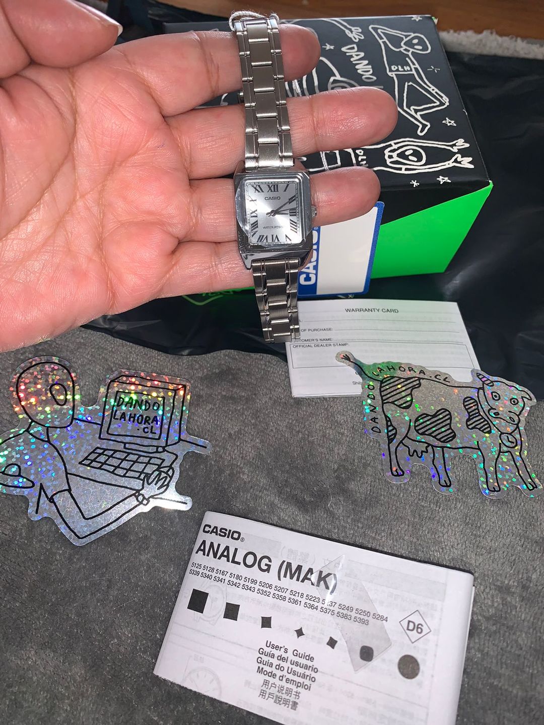 Customer photo review of Reloj Casio Tank Análogo LTP-V007D-7BUDF Acero Dial Plata