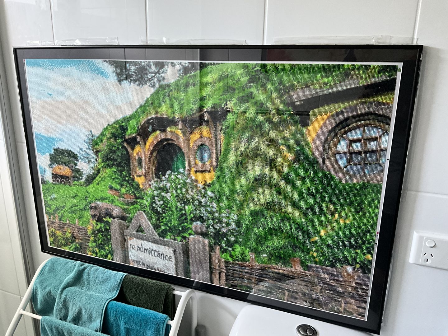 Customer photo review of Custom Diamond Painting
