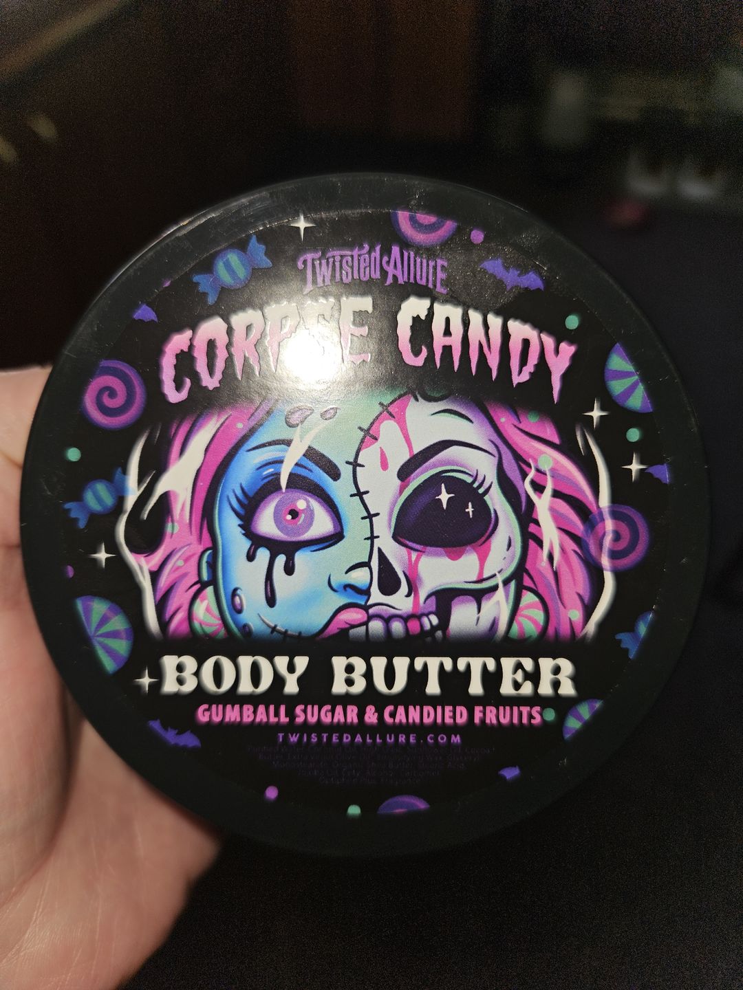 Customer photo review of Corpse Candy Body Butter (Gumball sugar & Candy Fruits)