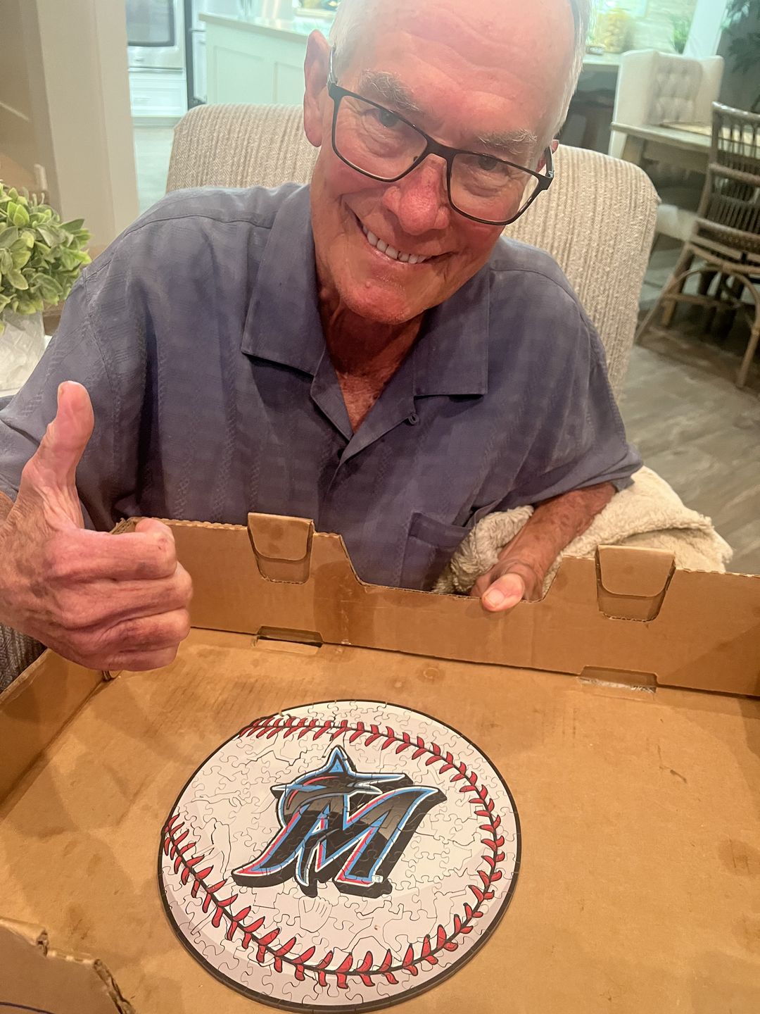 Customer photo review of Miami Marlins® - Official Wooden Puzzle