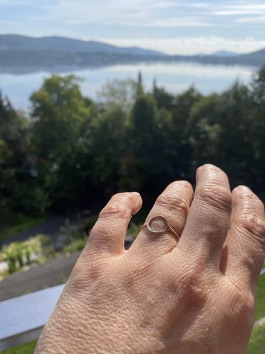 Customer photo review of Circle Ring - 10 Karat Gold