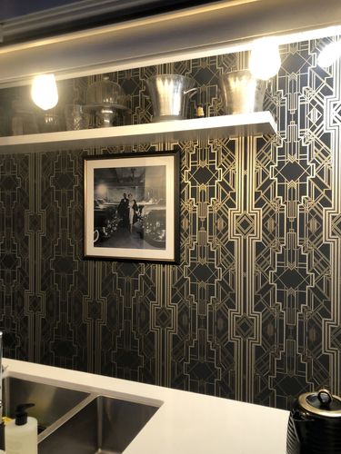 Customer photo review of Metropolis - Art Deco Wallpaper - 3 Colours