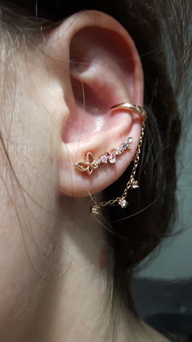 Customer photo review of Ear cuff chaine Nino