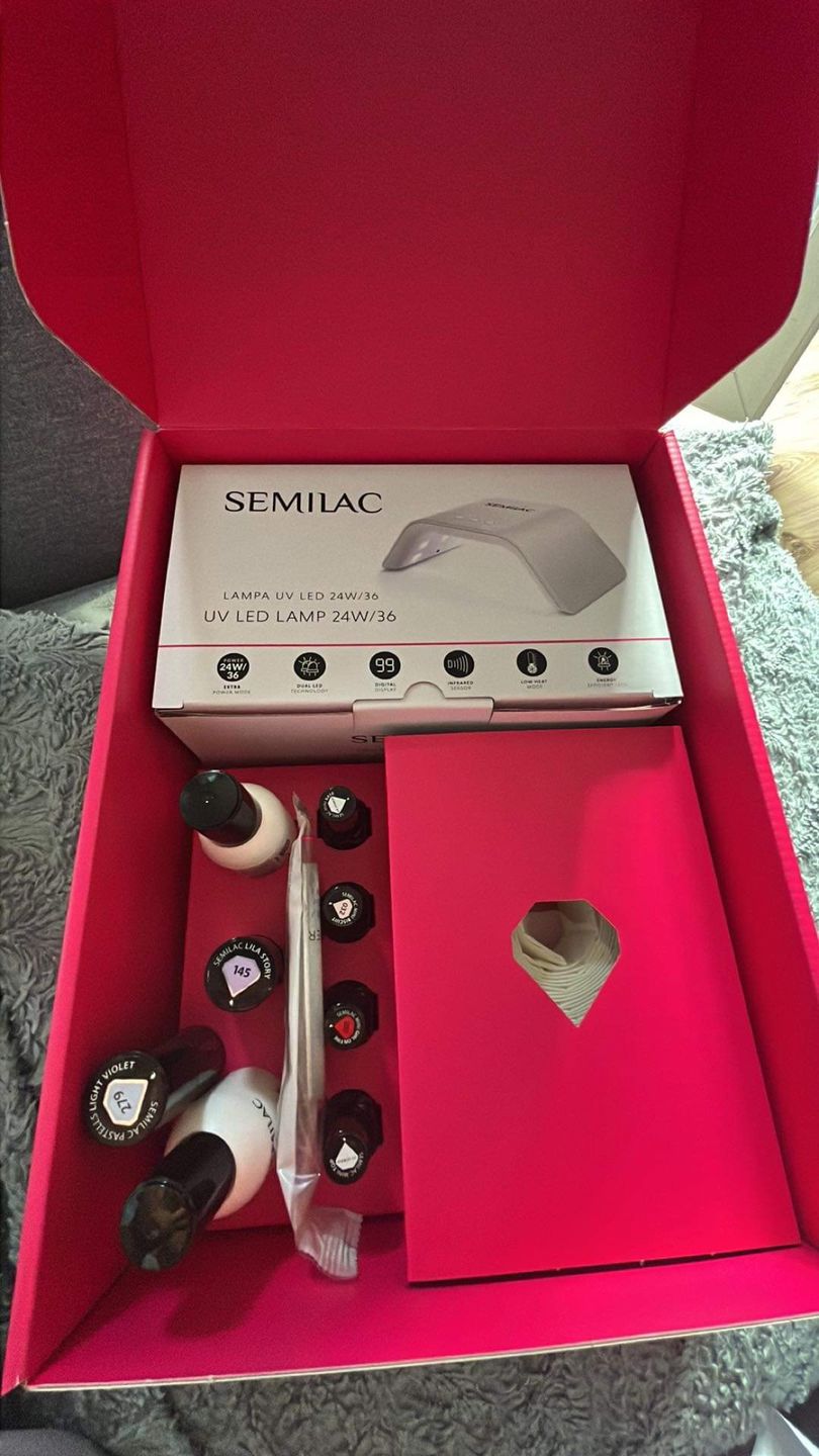 Customer photo review of Semilac UV Gel Polish Starter Set TRY ME