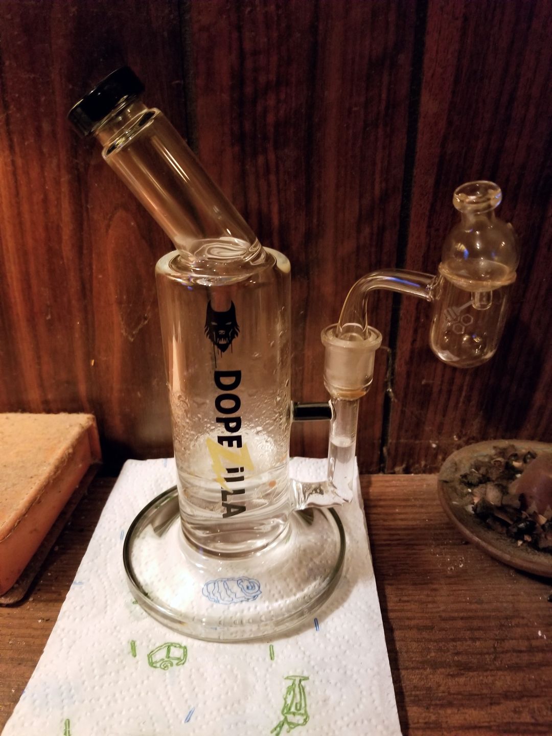Customer photo review of Honey Bevel Bowl Quartz Banger - 90° Degree | YL