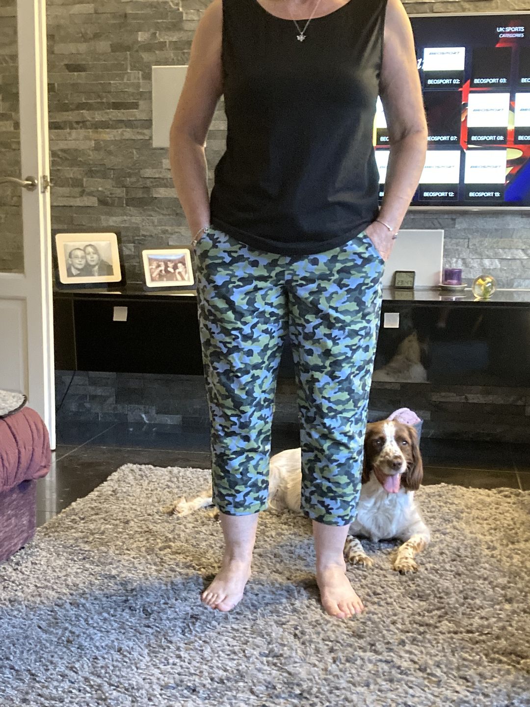 Customer photo review of Camouflage Cotton Fabric