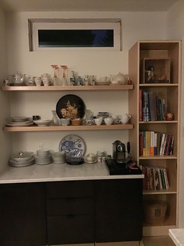 Customer photo review of Maple Floating Shelves