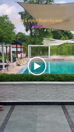 Customer video review of Berry Red Maternity Kaftan Dress