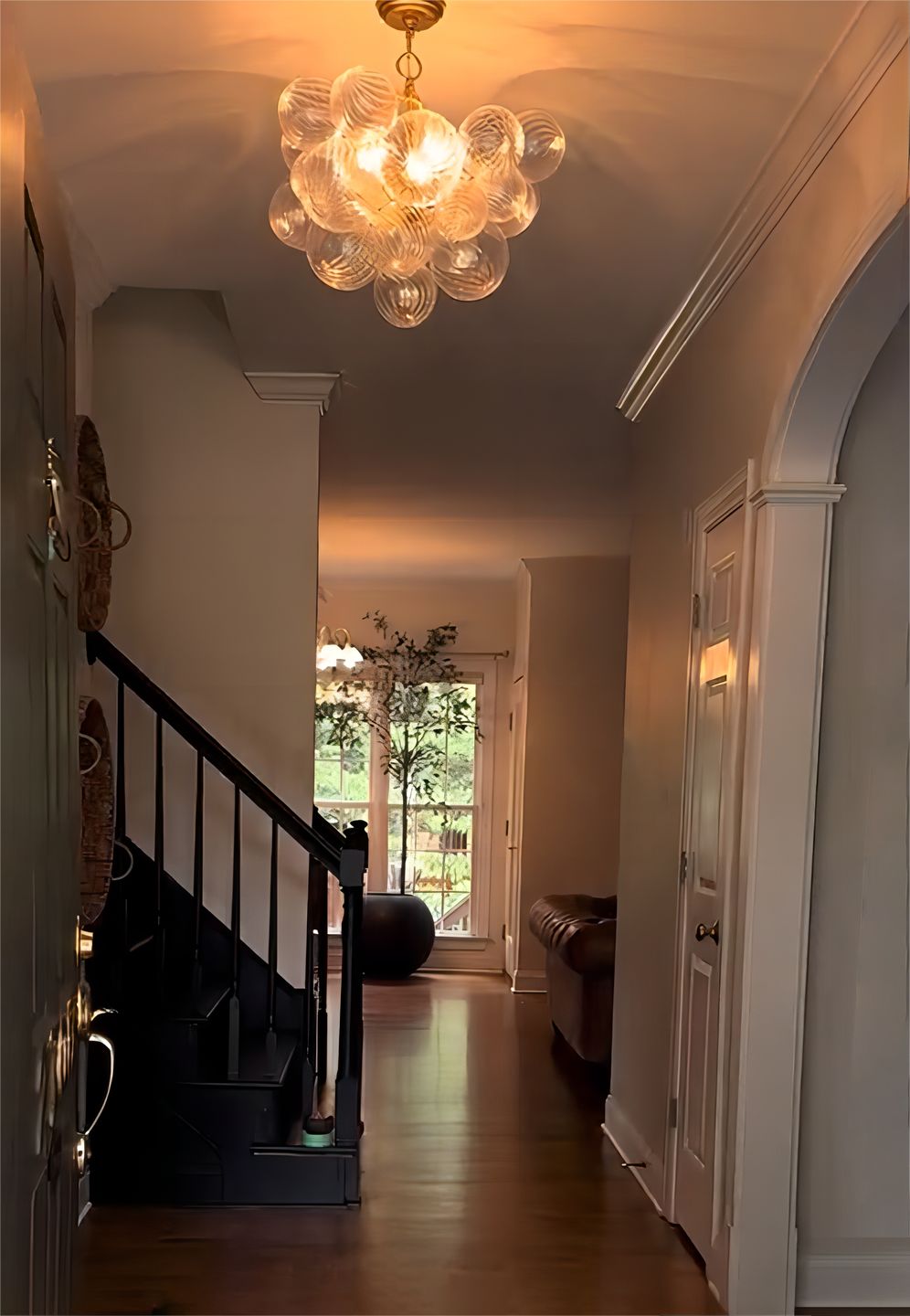 Customer photo review of Modern Decorative Swirled Glass Cluster Bubble Chandelier