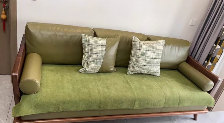 Customer photo review of Protège-Canapé Luxueux en Chenille Herringbone