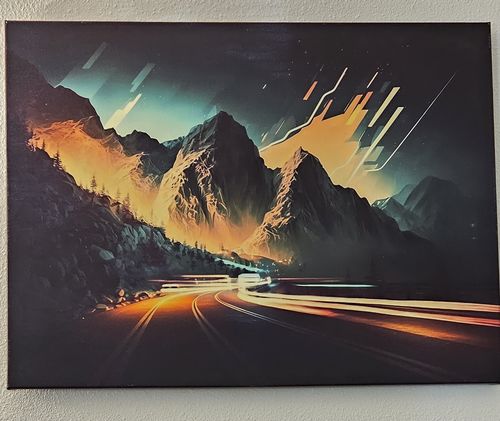 Customer photo review of Art Deco Mountain Lapse