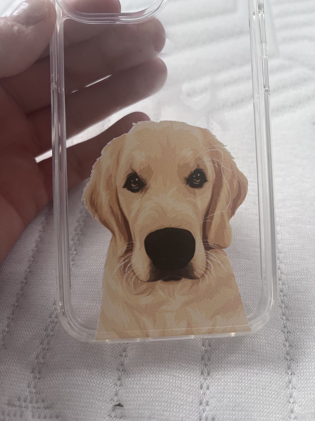 Customer photo review of Custom Pet Portrait Phone Cases