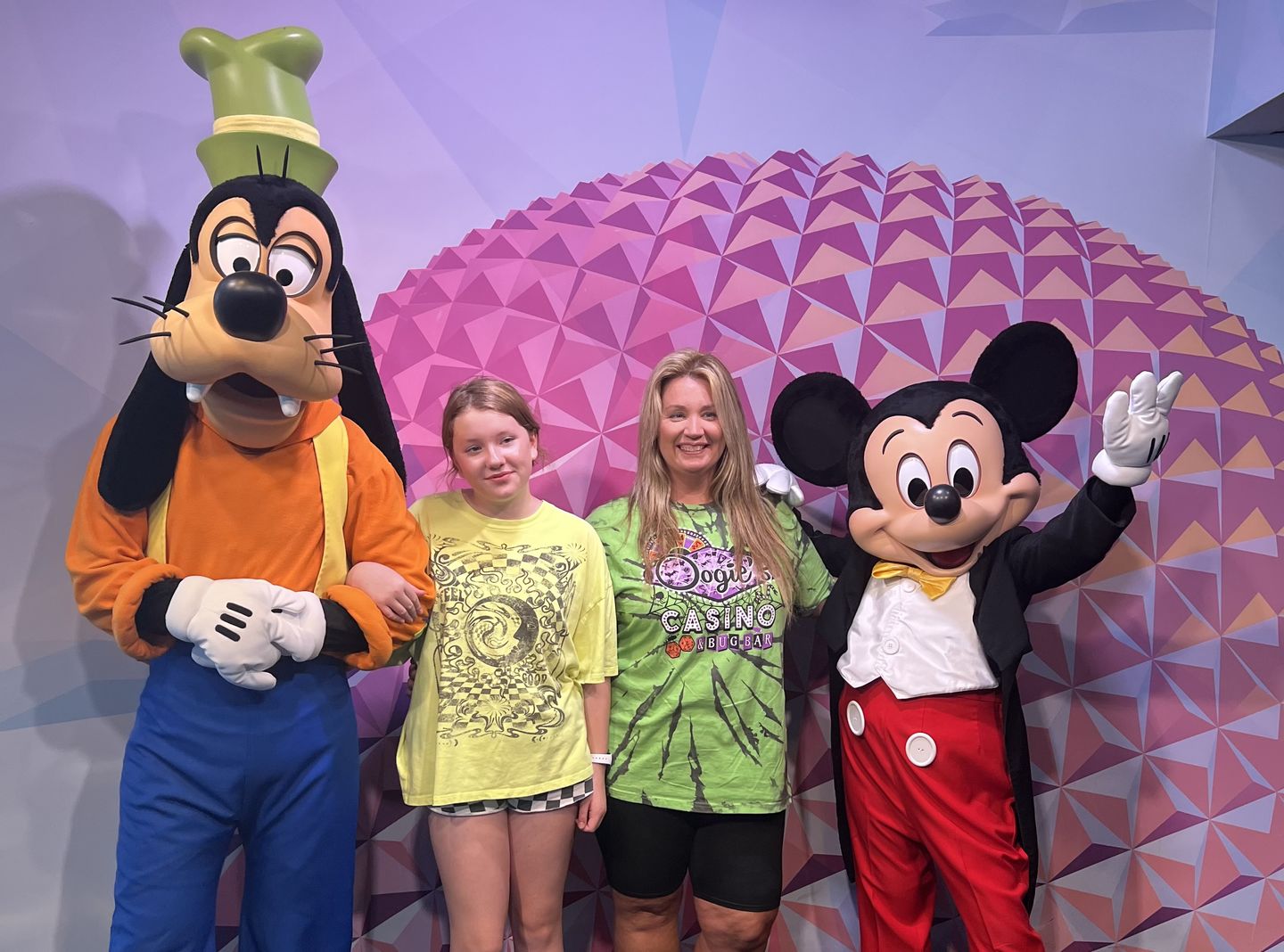 Customer photo review of Oogie Boogie's Casino Tie Dye Shirt (Hand Dyed- Limited Edition)