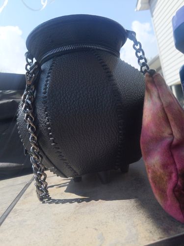 Customer photo review of Cottage Witch Cauldron Crossbody Bag