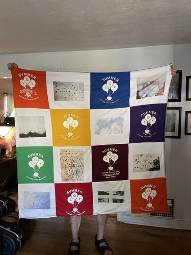 T-shirt quilt with balloons, photography themes by Salena from NY