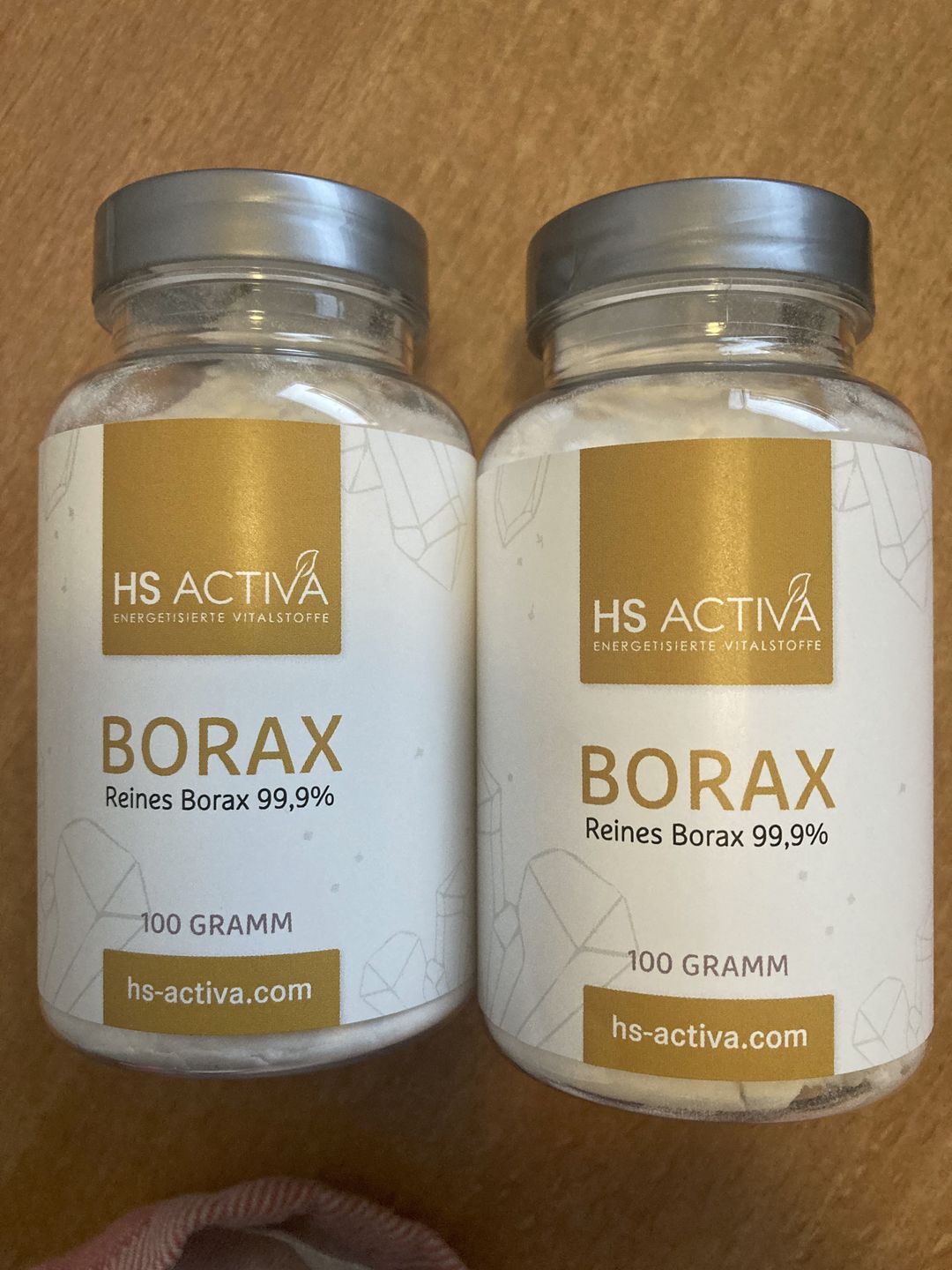Customer photo review of Borax I Pharmazeutische Reinheit 99,9% I 100 Gramm