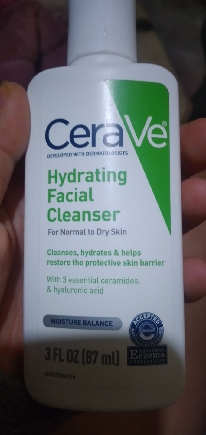 Customer photo review of Hydrating Facial Cleanser