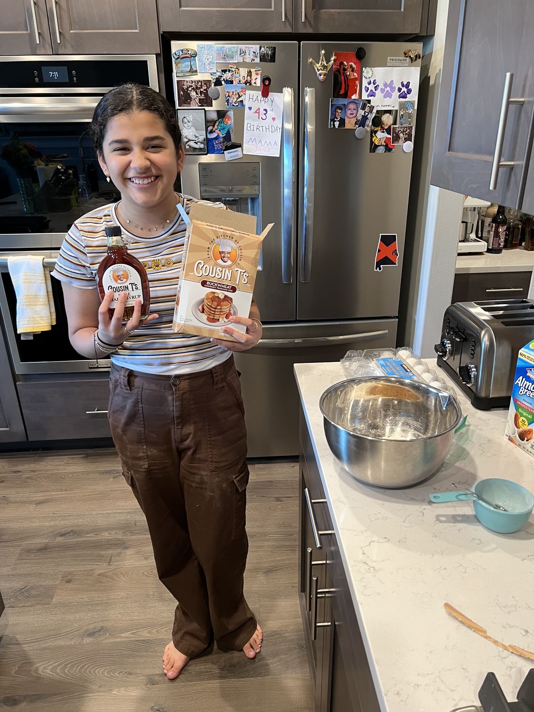Customer photo review of Cousin T's Buckwheat Gourmet Pancake Mix (2 Pack)