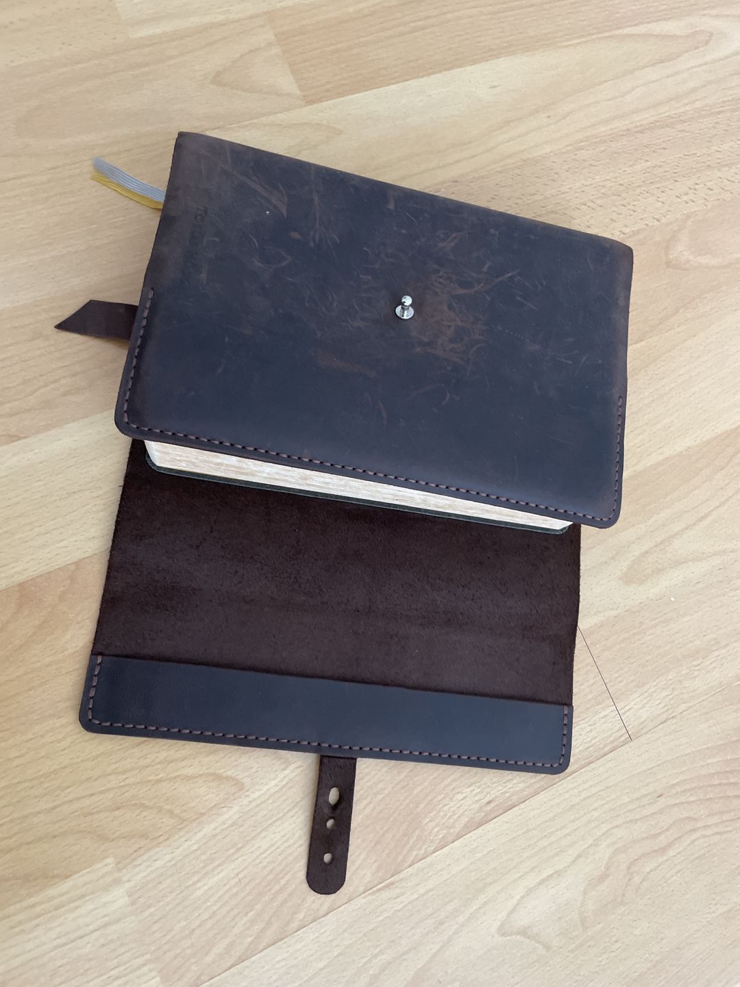 Customer photo review of Bibelhülle "Vario+" · echtes Leder · handmade Bibelhülle nach Maß