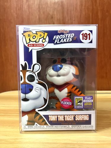Customer photo review of 191 FUNKO POP Ad Icons : Tony the Tiger Surfing (FL) - Frosted Flakes Kellogg's (SDCC exclusive 2023)